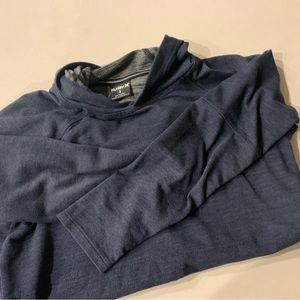 Hurley Blue Hoodie Pullover Kids Size S Front Pouch - Side Pockets